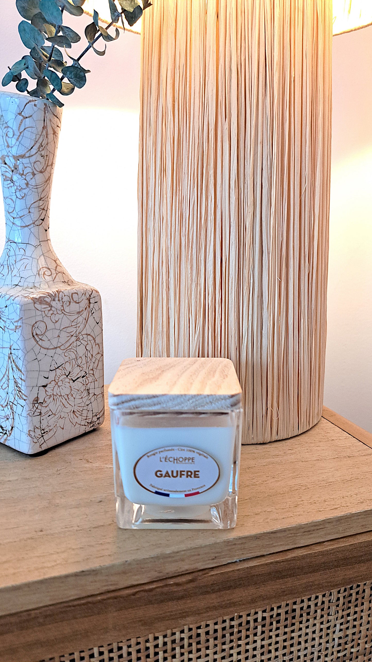 Bougies 100% végétales au parfum gourmand