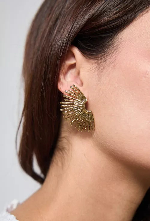 Boucles d'oreilles Soleil doré