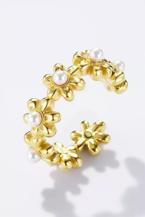 Earcuffs Fleurs Perlées