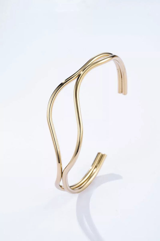 Bracelet jonc Subtil Doré