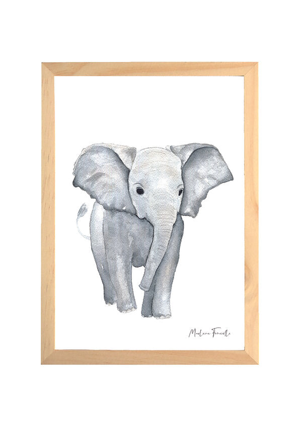 Louis der Elefant Aquarellrahmen