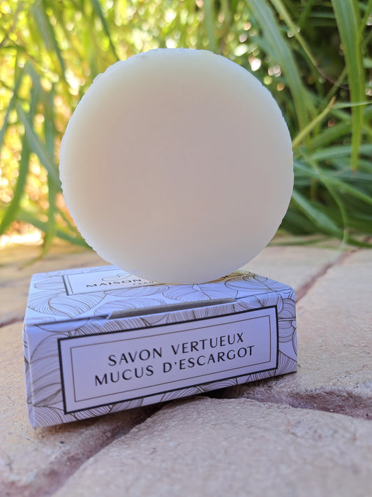 Le mucus ou bave d'escargot est réputé pour sa richesse en acide hyaluronique, collagène et vitamines. C'est un ingrédient hydratant, réparateur, anti-âge et apaisant qui permet de lutter contre les signes du vieillissement, d'atténuer les cicatrices et les imperfections, et de protéger la peau des agressions extérieures.